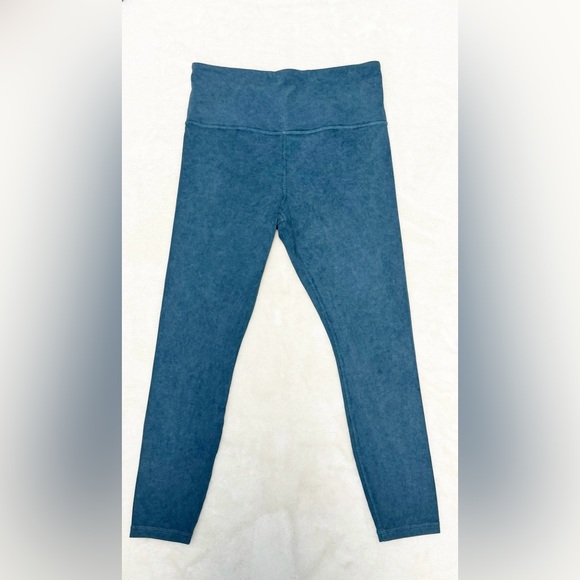 Athleta Womans Leggings Blue Elation Gaent Dyed Highwaist Teal Med - Picture 6 of 8